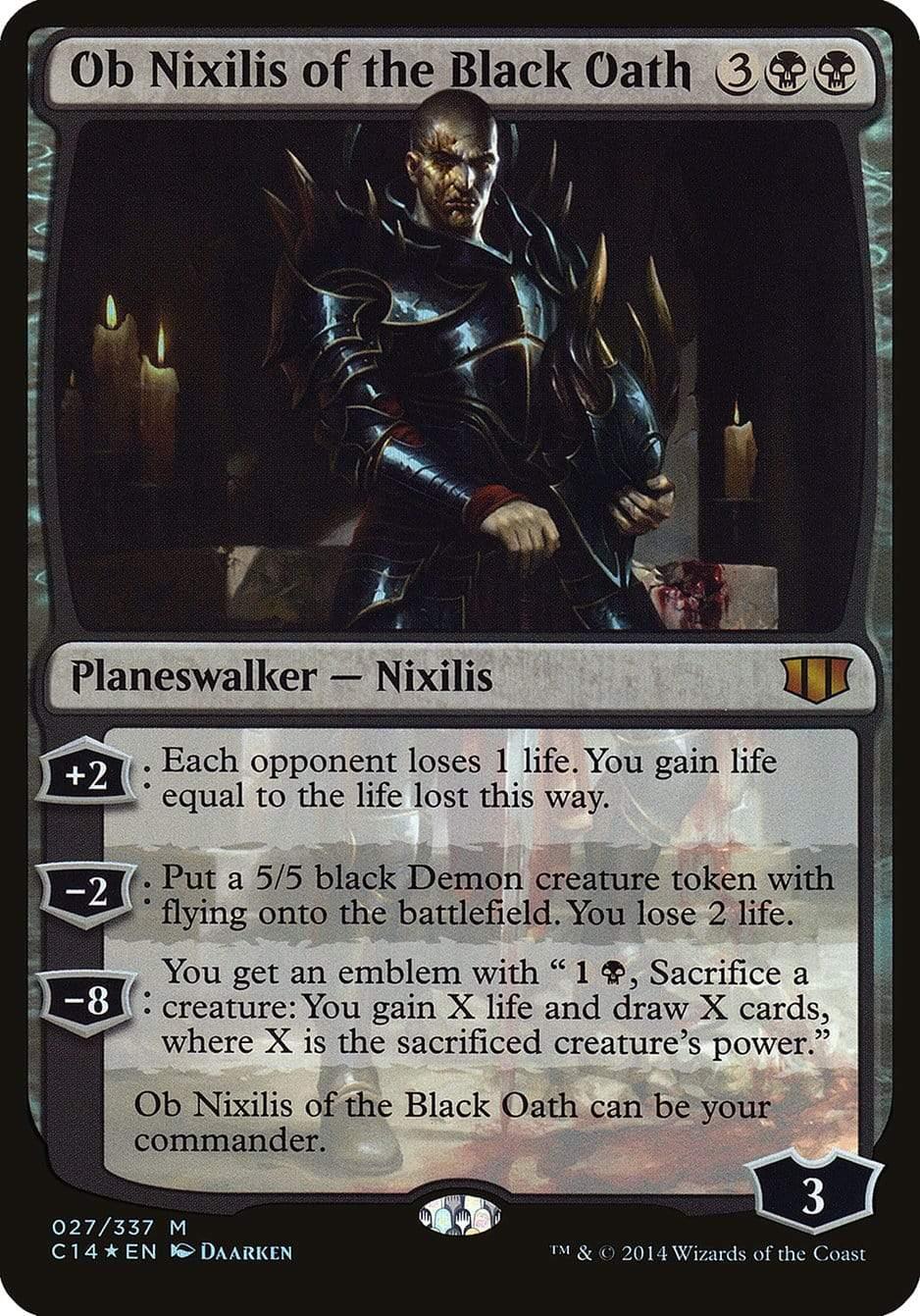 Magic: The Gathering MTG Single Ob Nixilis of the Black Oath (Oversized) [Commander 2014 Oversized]
