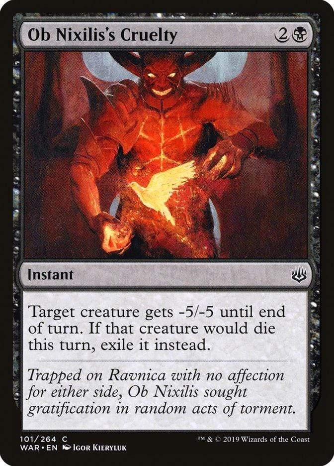 Magic: The Gathering MTG Single Ob Nixilis's Cruelty [War of the Spark]