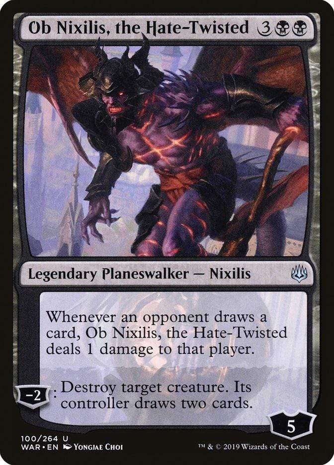 Magic: The Gathering MTG Single Ob Nixilis, the Hate-Twisted [War of the Spark]