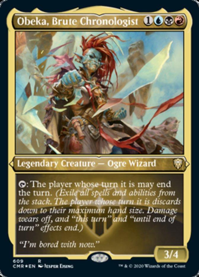 Magic: The Gathering MTG Single Obeka, Brute Chronologist [Commander Legends Etched]