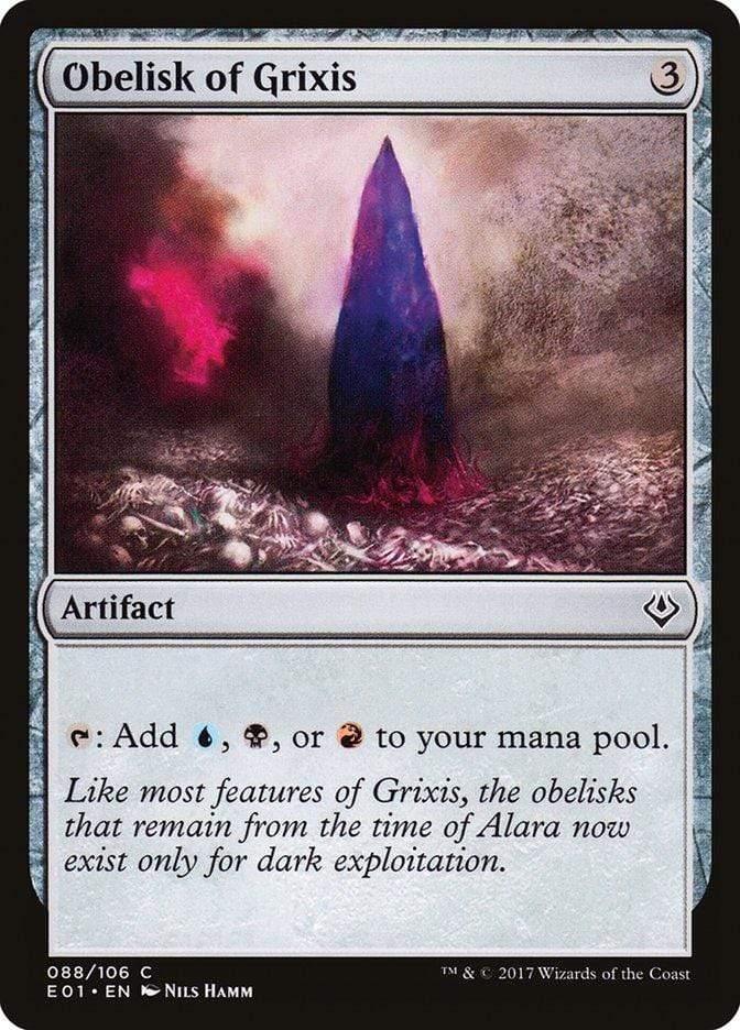 Magic: The Gathering MTG Single Obelisk of Grixis [Archenemy: Nicol Bolas]