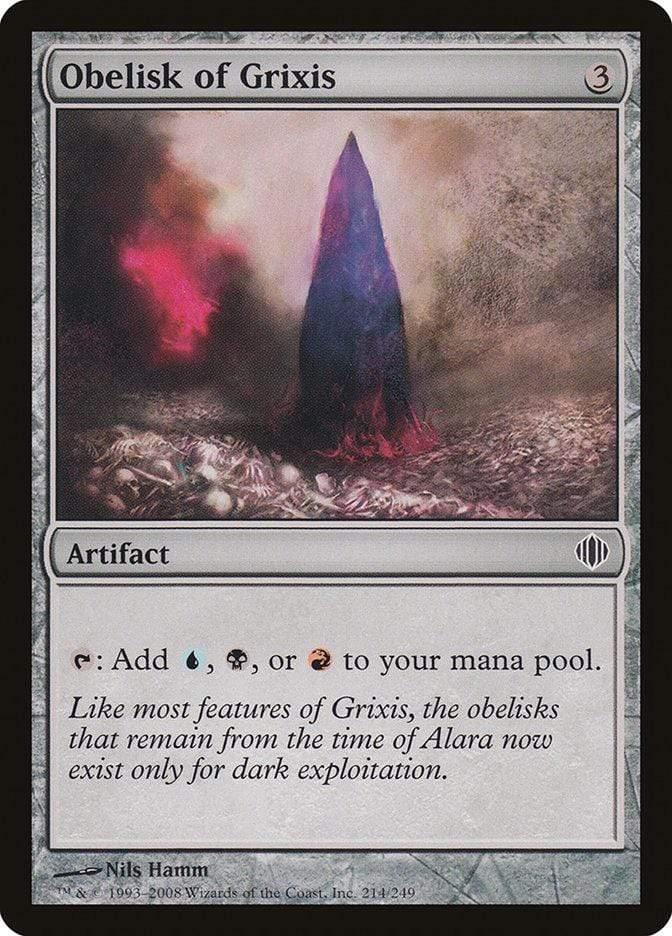 Magic: The Gathering MTG Single Obelisk of Grixis [Shards of Alara]