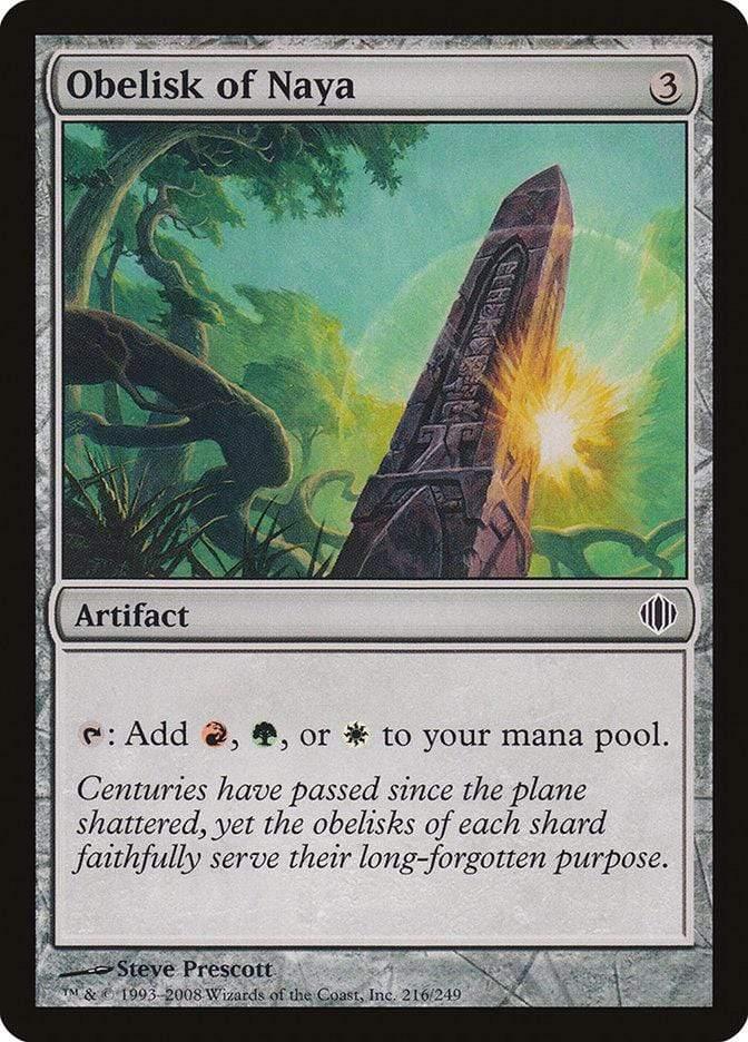 Magic: The Gathering MTG Single Obelisk of Naya [Shards of Alara]