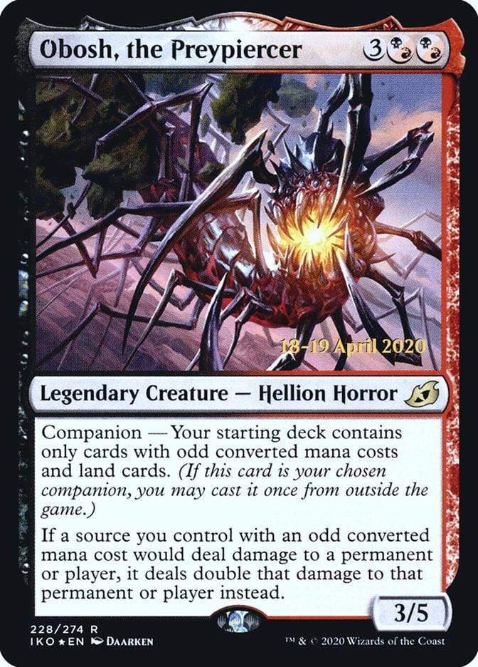 Magic: The Gathering MTG Single Obosh, the Preypiercer  [Ikoria: Lair of Behemoths Prerelease Promos]