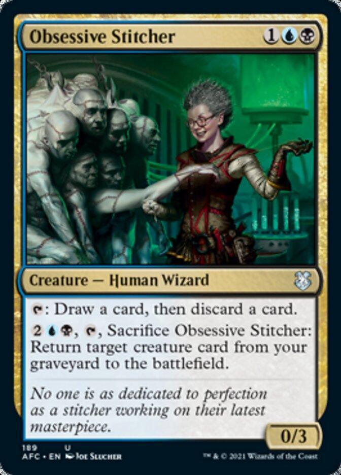 Magic: The Gathering MTG Single Obsessive Stitcher [Dungeons & Dragons: Adventures in the Forgotten Realms Commander]