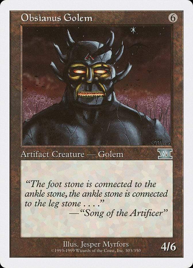 Magic: The Gathering MTG Single Obsianus Golem [Classic Sixth Edition]