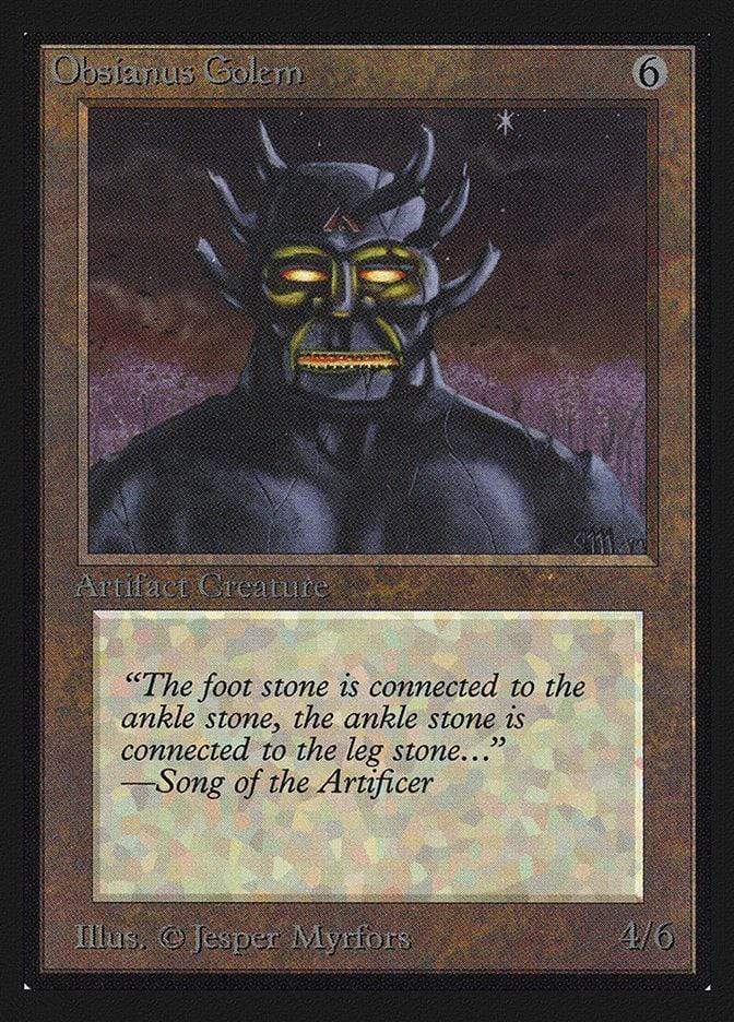 Magic: The Gathering MTG Single Obsianus Golem [Collectors’ Edition]