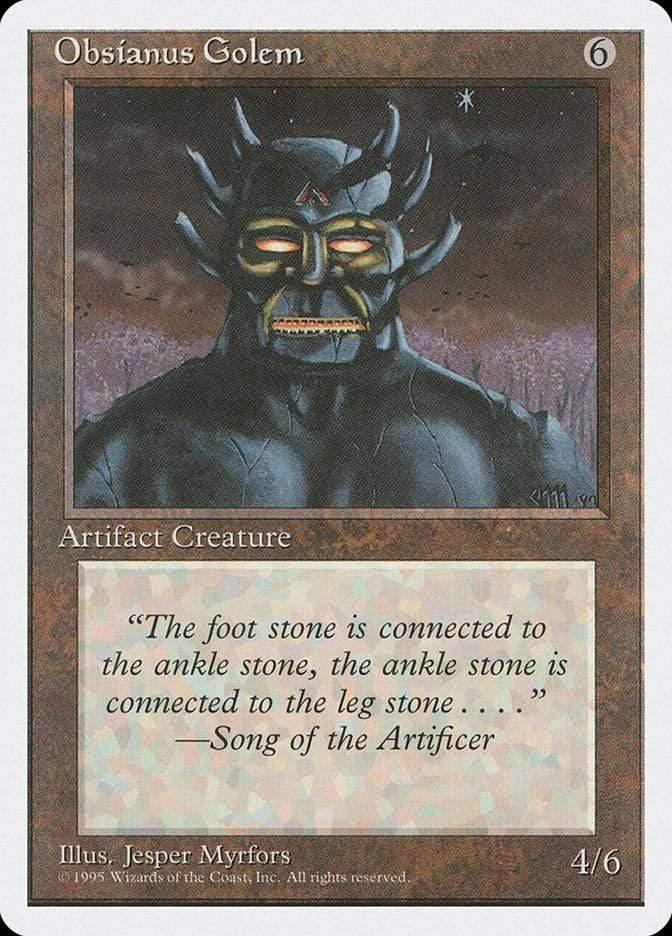 Magic: The Gathering MTG Single Obsianus Golem [Fourth Edition]