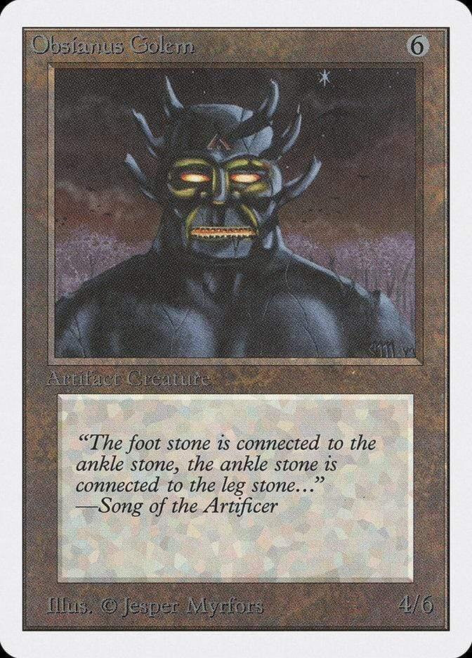 Magic: The Gathering MTG Single Obsianus Golem [Unlimited Edition]