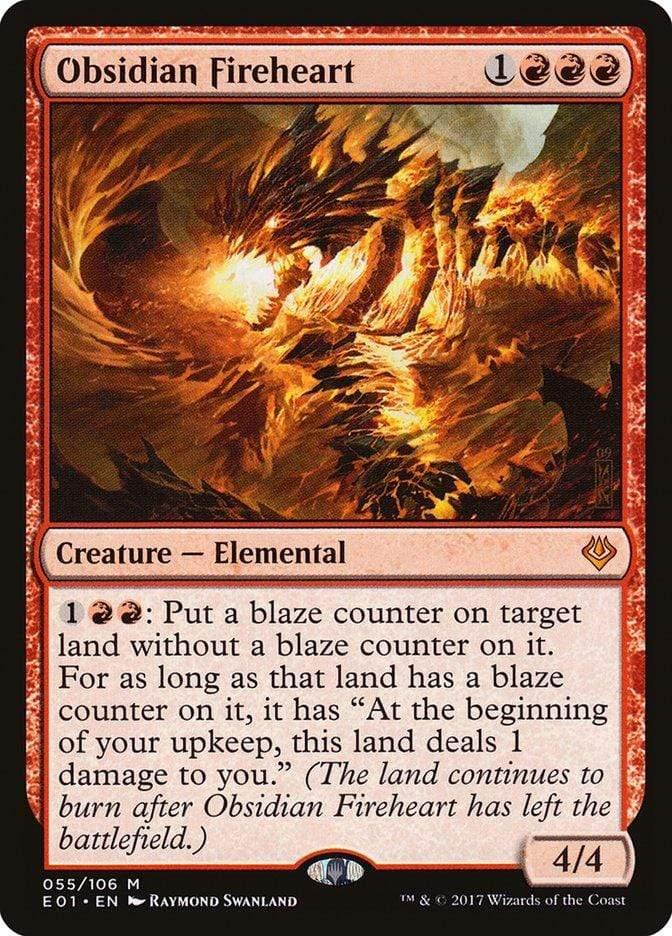 Magic: The Gathering MTG Single Obsidian Fireheart [Archenemy: Nicol Bolas]