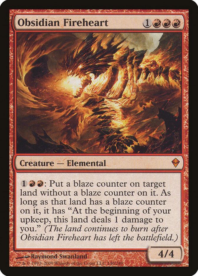 Magic: The Gathering MTG Single Obsidian Fireheart [Zendikar]