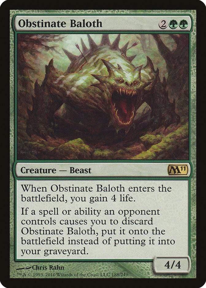 Magic: The Gathering MTG Single Obstinate Baloth [Magic 2011]