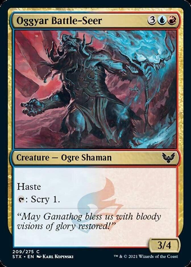 Magic: The Gathering MTG Single Oggyar Battle-Seer [Strixhaven: School of Mages]