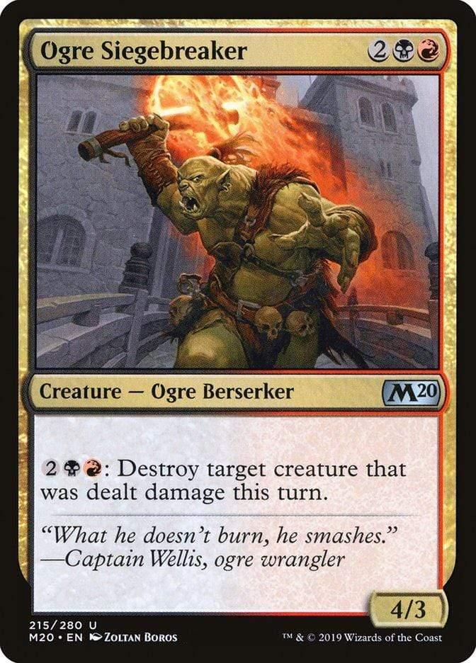 Magic: The Gathering MTG Single Ogre Siegebreaker [Core Set 2020]