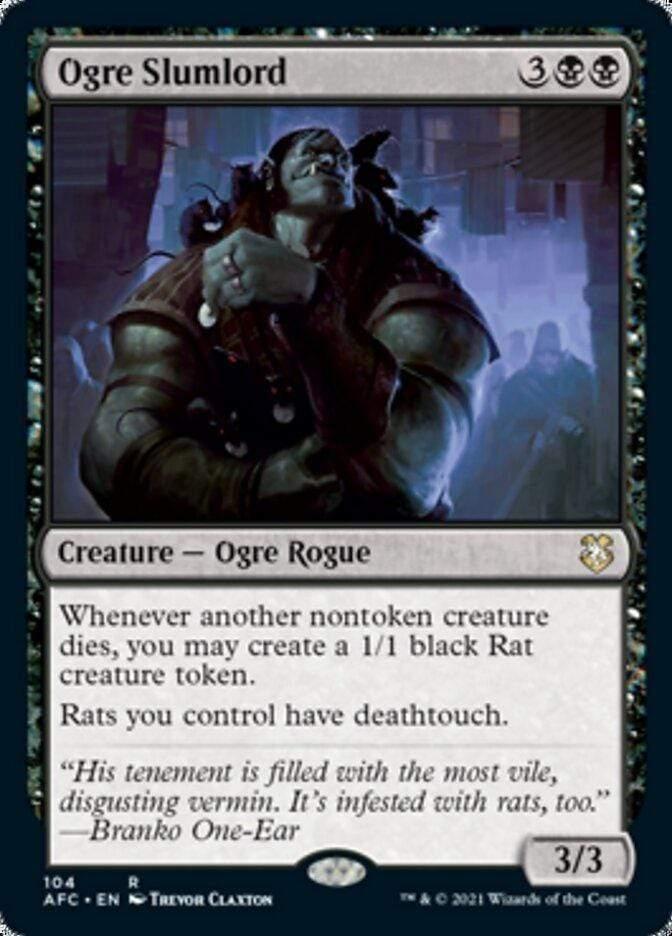 Magic: The Gathering MTG Single Ogre Slumlord [Dungeons & Dragons: Adventures in the Forgotten Realms Commander]