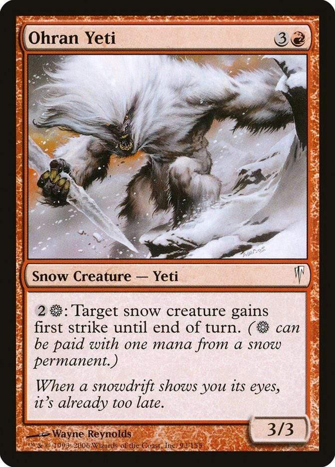 Magic: The Gathering MTG Single Ohran Yeti [Coldsnap]