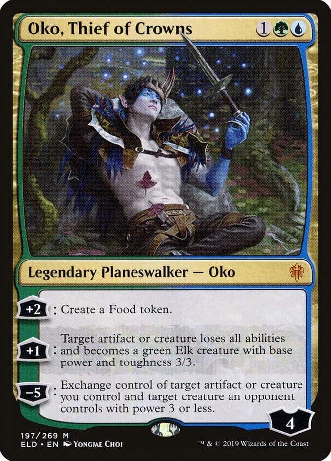 Magic: The Gathering MTG Single Oko, Thief of Crowns [Throne of Eldraine]