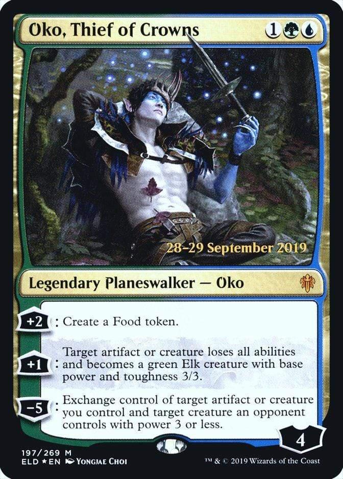 Magic: The Gathering MTG Single Oko, Thief of Crowns  [Throne of Eldraine Prerelease Promos]