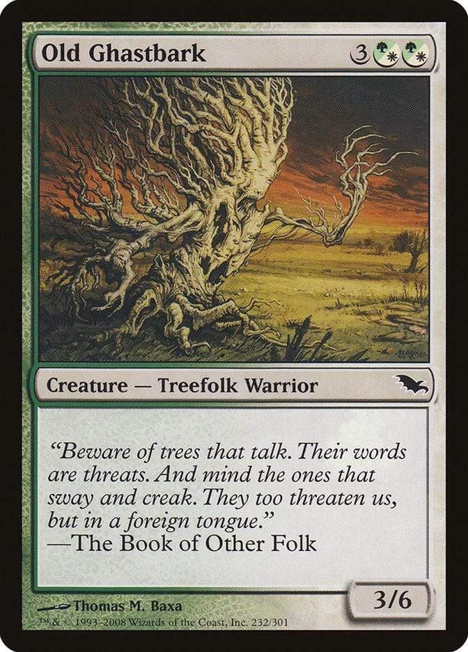 Magic: The Gathering MTG Single Old Ghastbark [Shadowmoor]