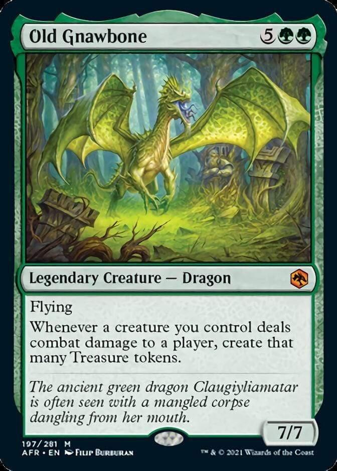 Magic: The Gathering MTG Single Old Gnawbone [Dungeons & Dragons: Adventures in the Forgotten Realms]