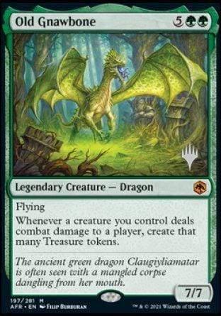 Magic: The Gathering MTG Single Old Gnawbone (Promo Pack) [Dungeons & Dragons: Adventures in the Forgotten Realms Promos]