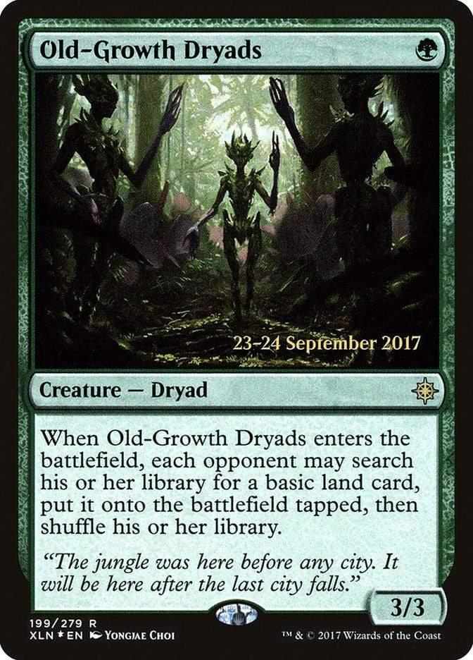Magic: The Gathering MTG Single Old-Growth Dryads  [Ixalan Prerelease Promos]