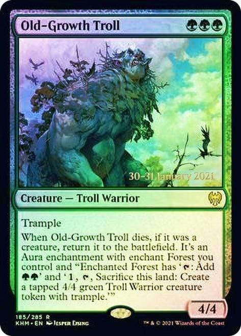 Magic: The Gathering MTG Single Old-Growth Troll  [Kaldheim Prerelease Promos]