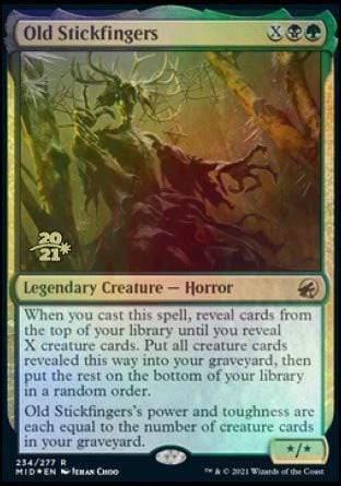 Magic: The Gathering MTG Single Old Stickfingers [Innistrad: Midnight Hunt Prerelease Promos]