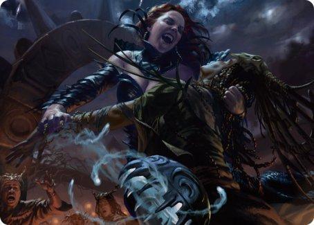 Magic: The Gathering MTG Single Olivia's Midnight Ambush Art Card [Innistrad: Midnight Hunt Art Series]