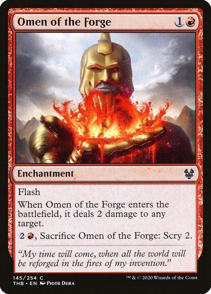Magic: The Gathering MTG Single Omen of the Forge [Theros Beyond Death]