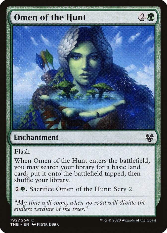 Magic: The Gathering MTG Single Omen of the Hunt [Theros Beyond Death]