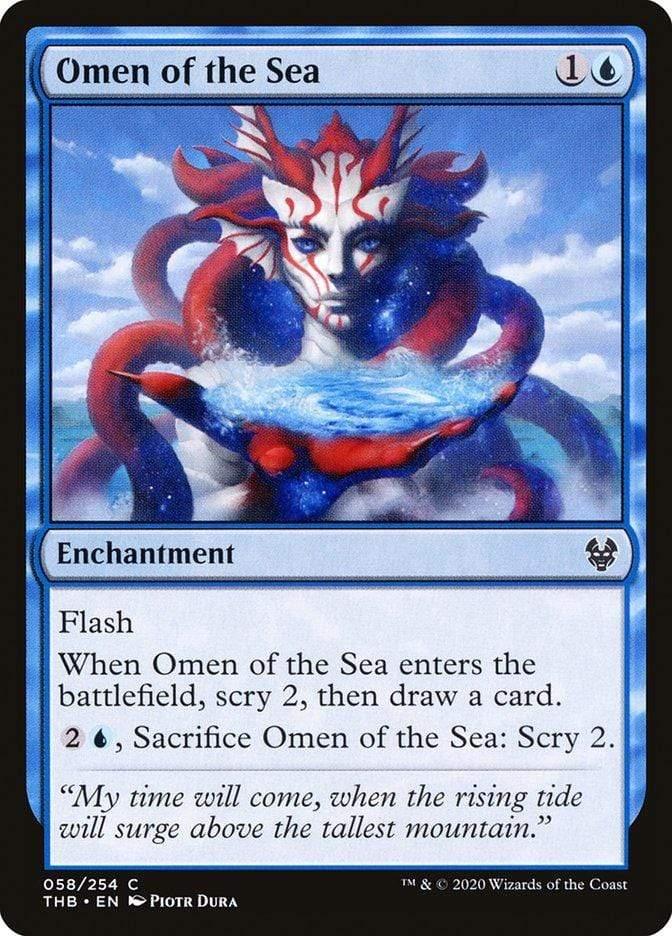Magic: The Gathering MTG Single Omen of the Sea [Theros Beyond Death]