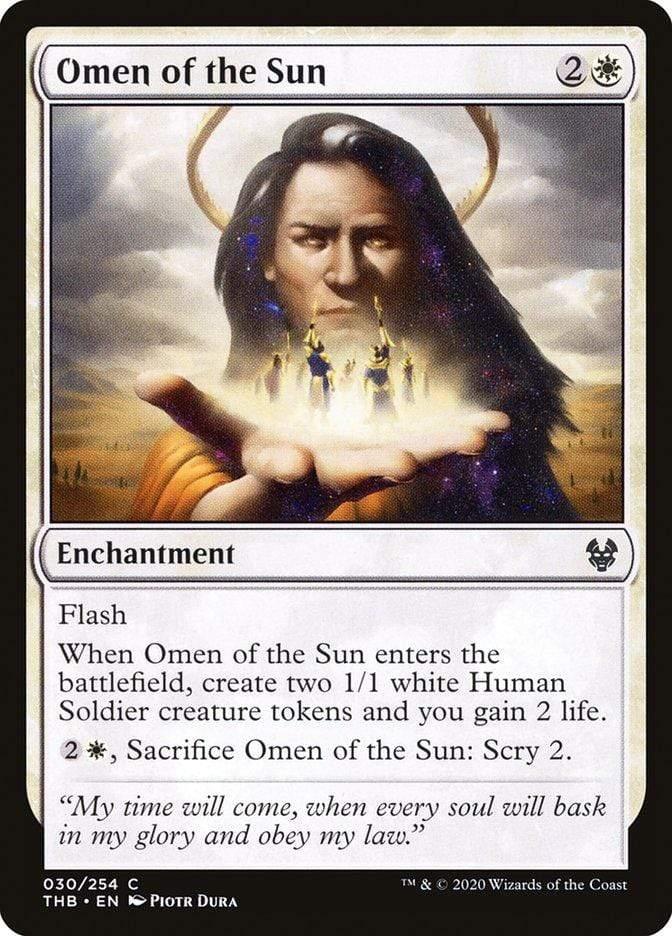Magic: The Gathering MTG Single Omen of the Sun [Theros Beyond Death]
