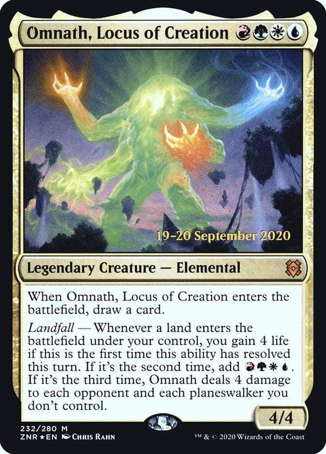 Magic: The Gathering MTG Single Omnath, Locus of Creation [Zendikar Rising Prerelease Promos]