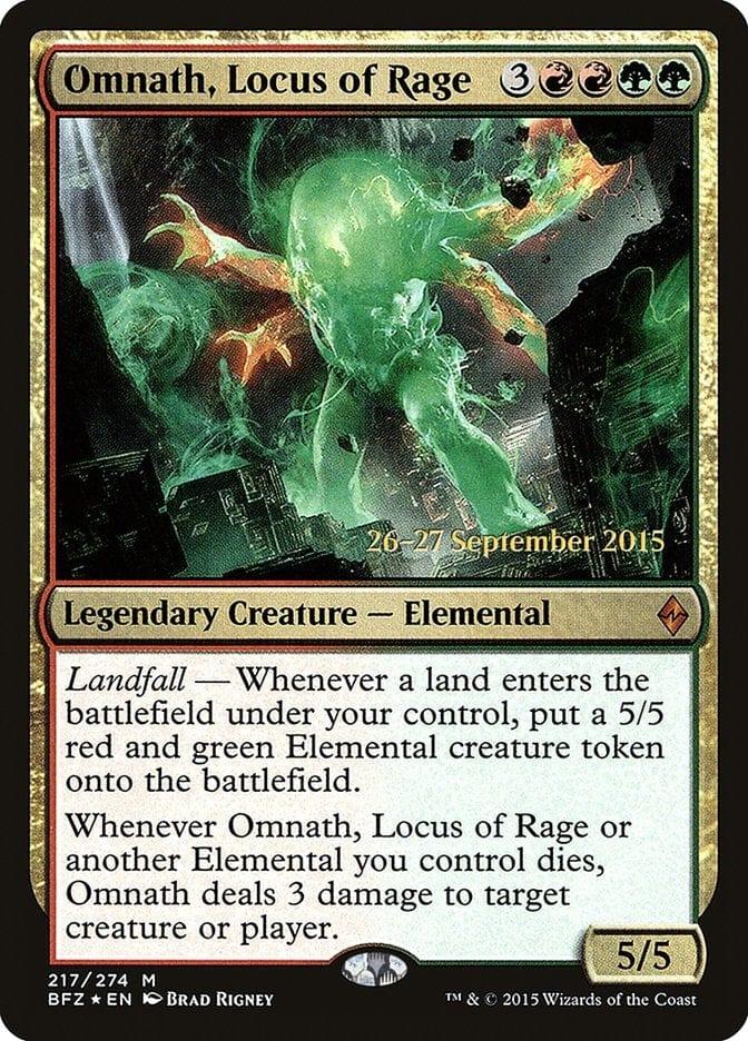 Magic: The Gathering MTG Single Omnath, Locus of Rage  [Battle for Zendikar Prerelease Promos]