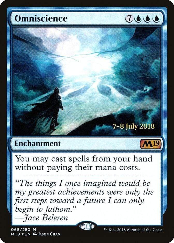 Magic: The Gathering MTG Single Omniscience  [Core Set 2019 Prerelease Promos]