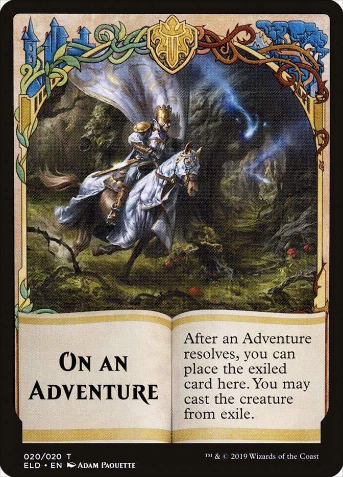 Magic: The Gathering MTG Single On an Adventure [Throne of Eldraine Tokens]