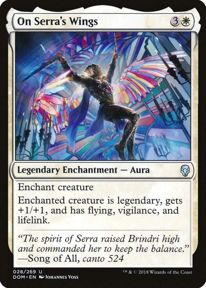 Magic: The Gathering MTG Single On Serra's Wings [Dominaria]