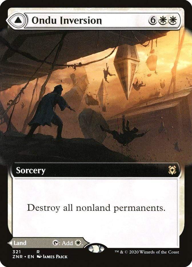 Magic: The Gathering MTG Single Ondu Inversion // Ondu Skyruins (Extended) [Zendikar Rising Extended Art]