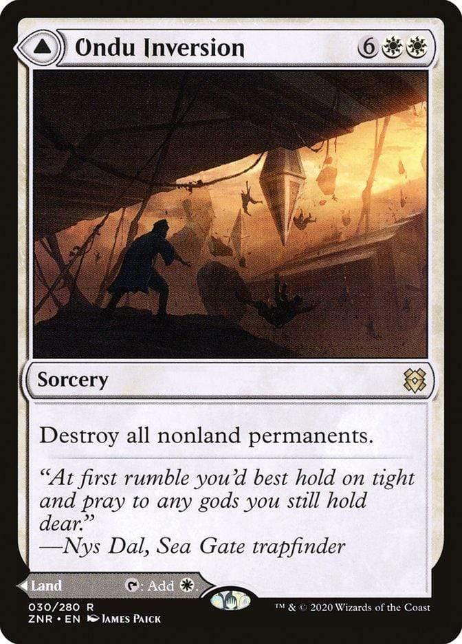 Magic: The Gathering MTG Single Ondu Inversion // Ondu Skyruins [Zendikar Rising]