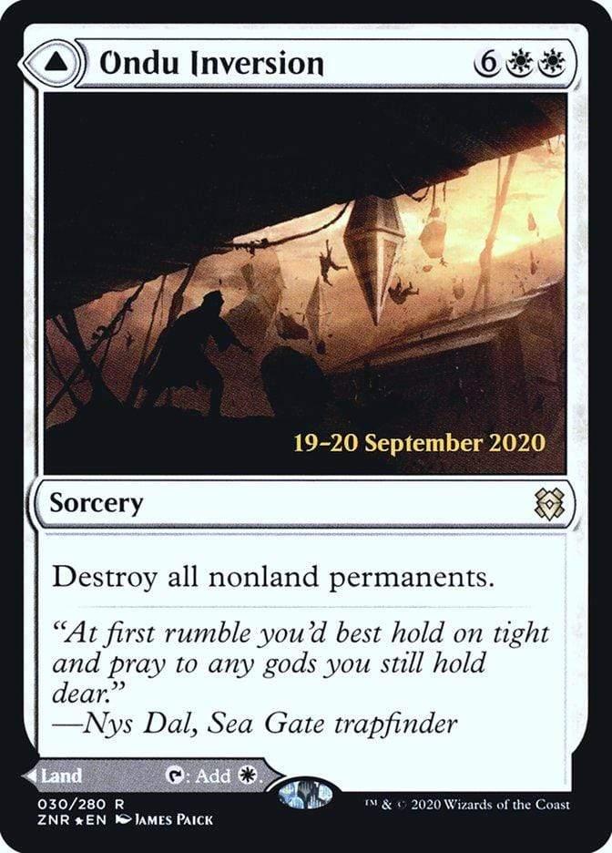 Magic: The Gathering MTG Single Ondu Inversion // Ondu Skyruins [Zendikar Rising Prerelease Promos]