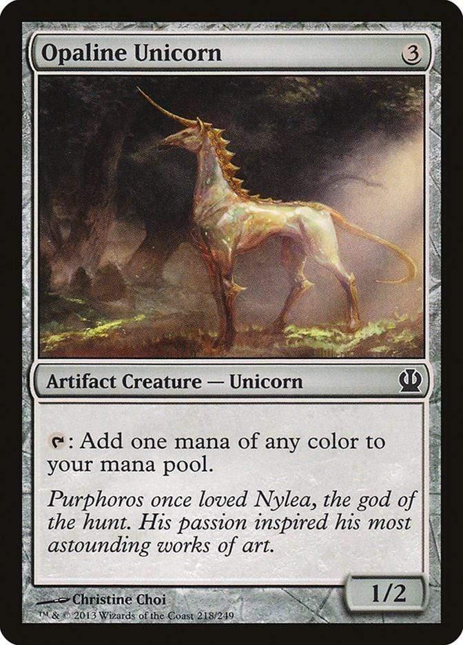 Magic: The Gathering MTG Single Opaline Unicorn [Theros]