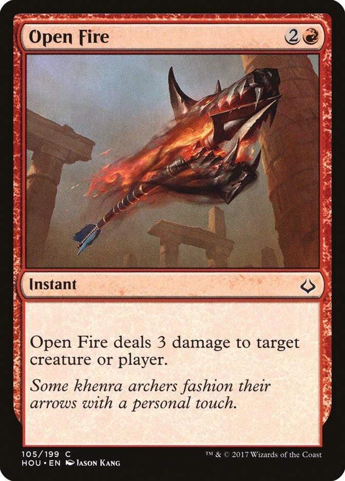 Magic: The Gathering MTG Single Open Fire [Hour of Devastation]