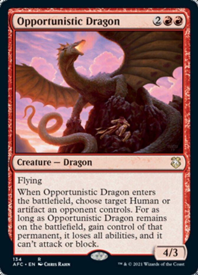 Magic: The Gathering MTG Single Opportunistic Dragon [Dungeons & Dragons: Adventures in the Forgotten Realms Commander]