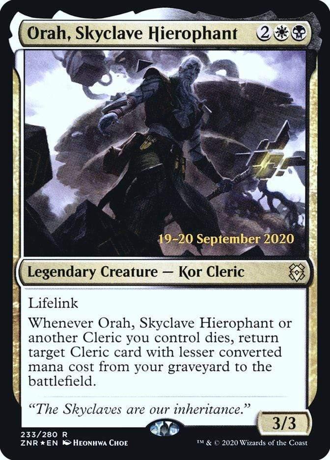Magic: The Gathering MTG Single Orah, Skyclave Hierophant [Zendikar Rising Prerelease Promos]