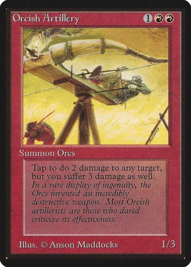Magic: The Gathering MTG Single Orcish Artillery [Limited Edition Beta]