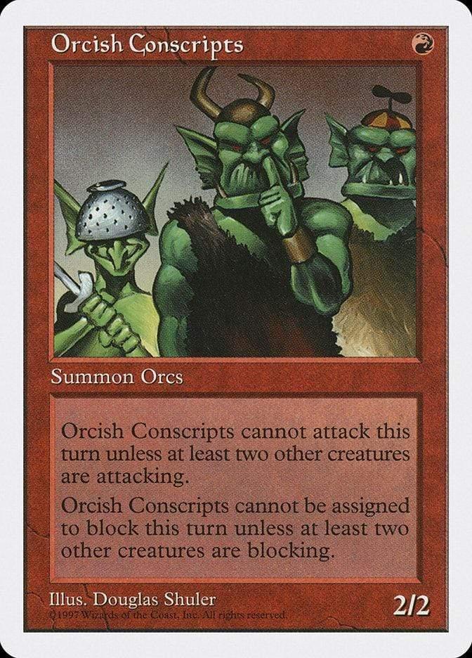 Magic: The Gathering MTG Single Orcish Conscripts [Fifth Edition]