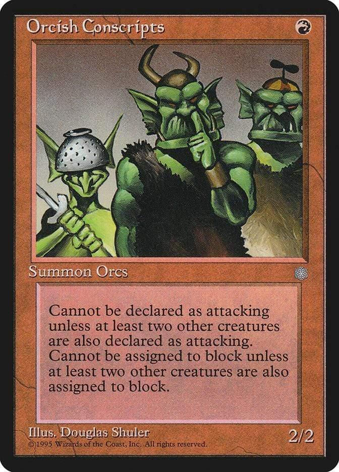 Magic: The Gathering MTG Single Orcish Conscripts [Ice Age]