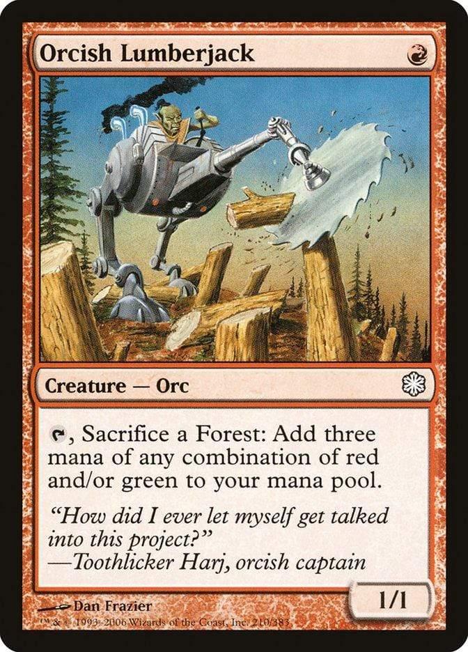 Magic: The Gathering MTG Single Orcish Lumberjack [Coldsnap Theme Decks]