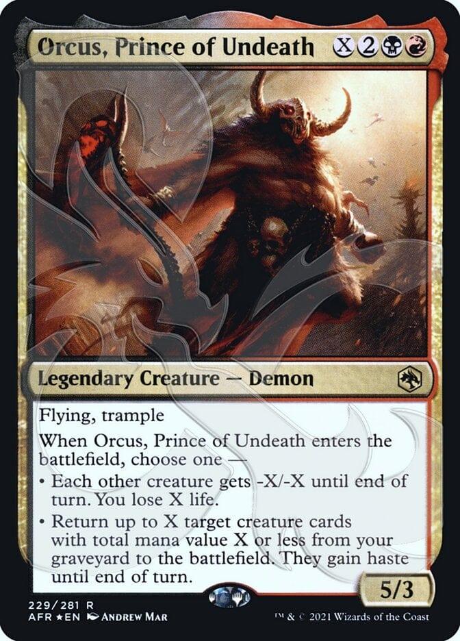 Magic: The Gathering MTG Single Orcus, Prince of Undeath (Ampersand Promo) [Dungeons & Dragons: Adventures in the Forgotten Realms Promos]